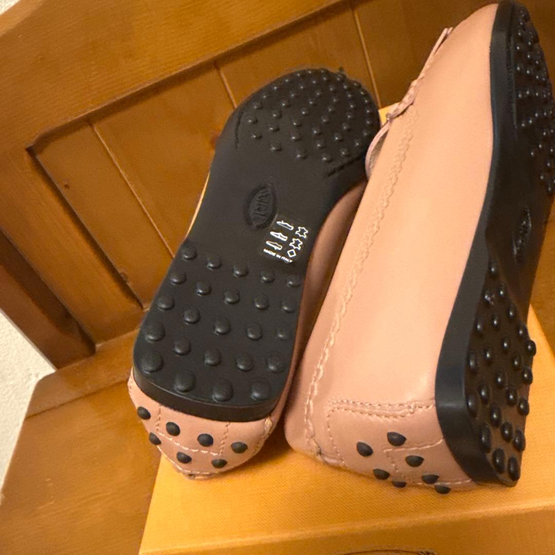 新品未使用 TOD'S トッズ フリンジ付きローファー サーモンピンク 36