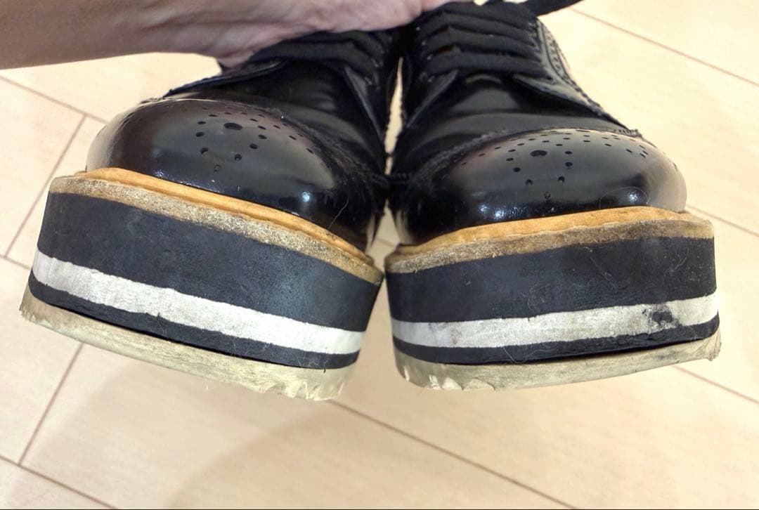 PRADA ウィングチップ レースアップシューズ