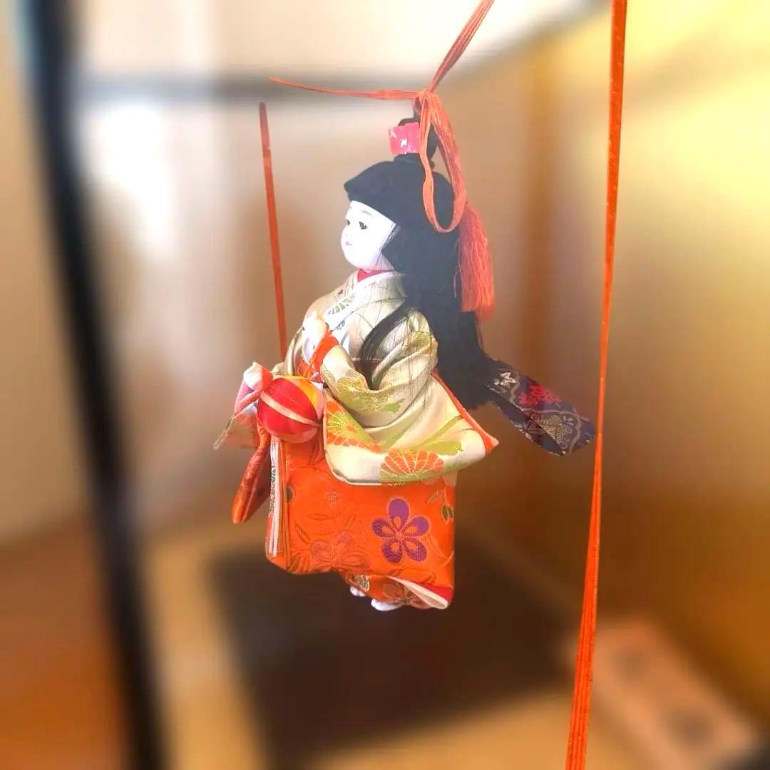 御所人形 花柄 和服