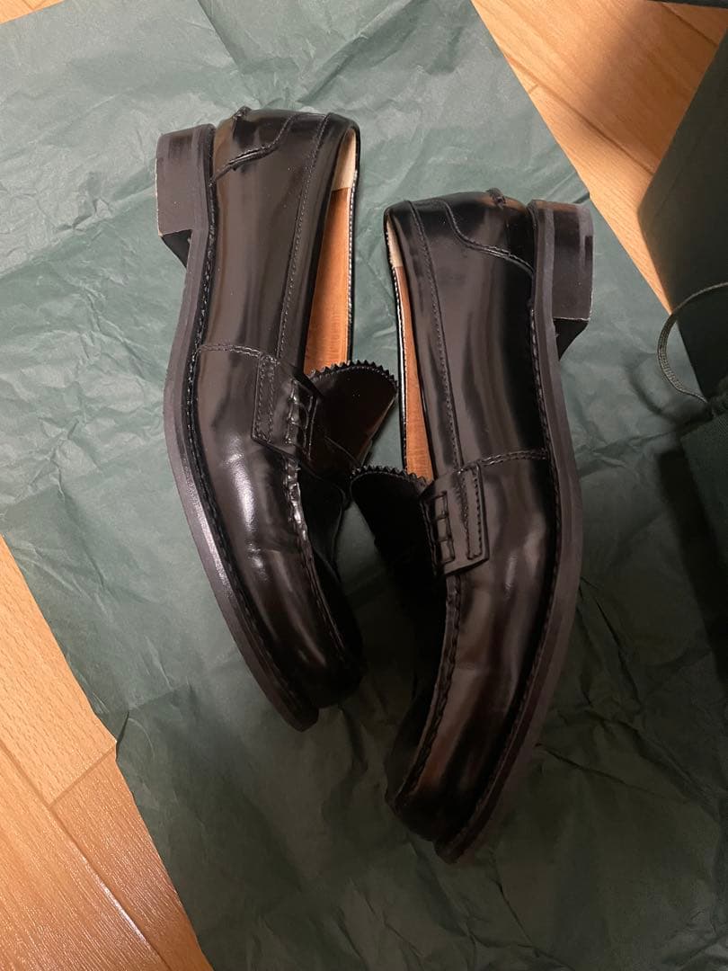 Church's イタリア製　ブラック レザー ローファー