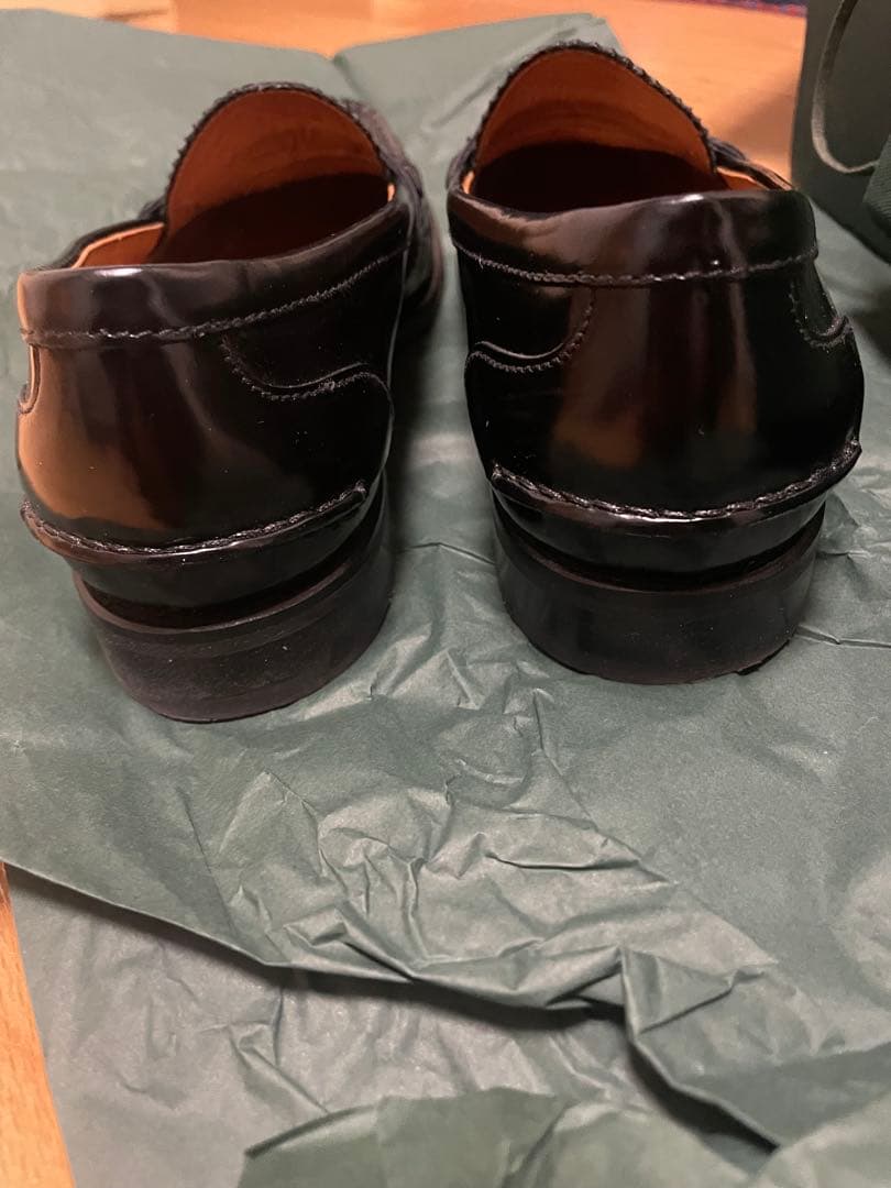 Church's イタリア製　ブラック レザー ローファー