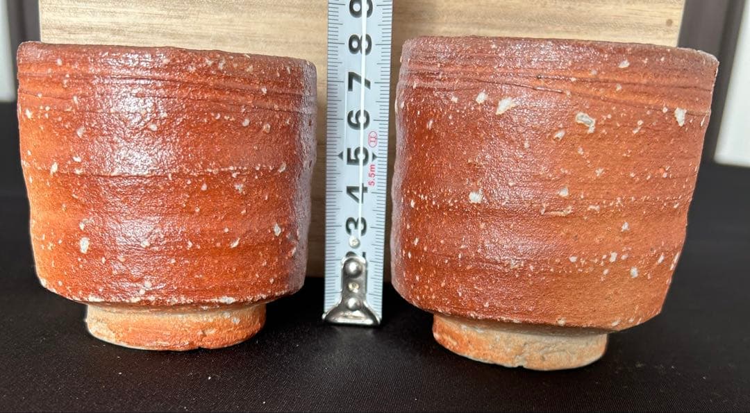 信楽焼　湯のみ　高橋楽斎　木箱付き