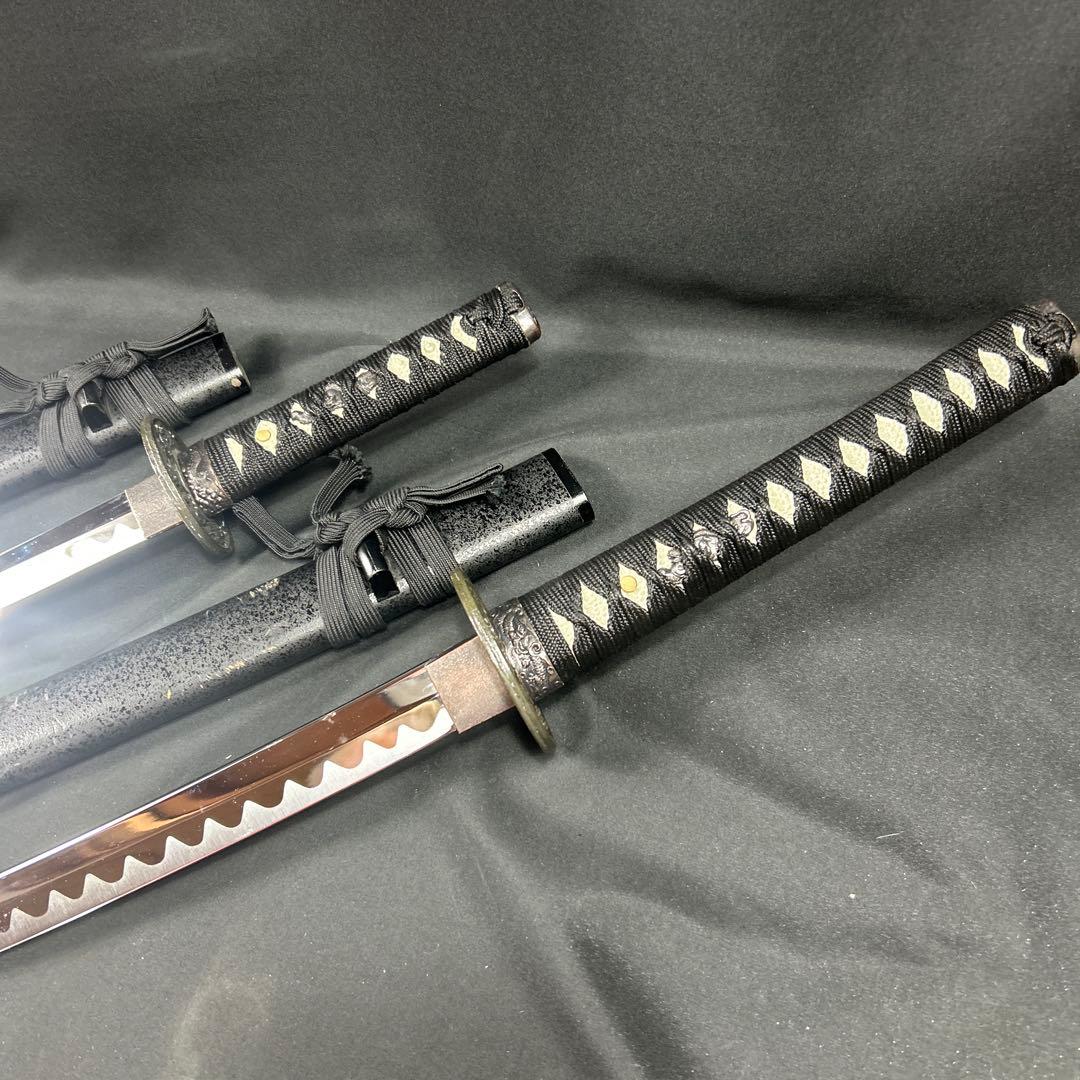 a*o様 波紋模様　居合刀2本セット　黒色鞘