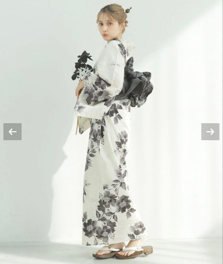 dita ディータ浴衣　帯付き【京の水墨画】