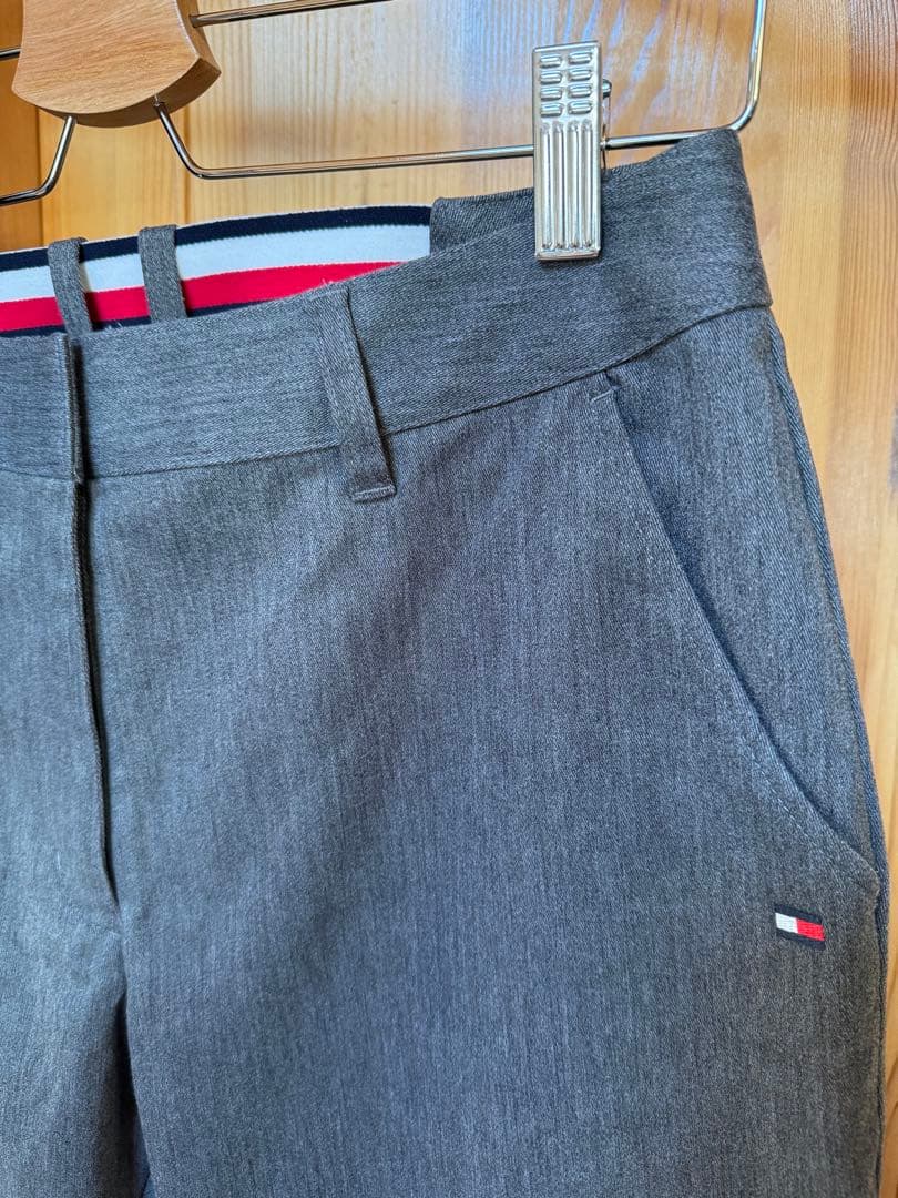 新品！トミーヒルフィガー グレー パンツ ウエストゴム付き