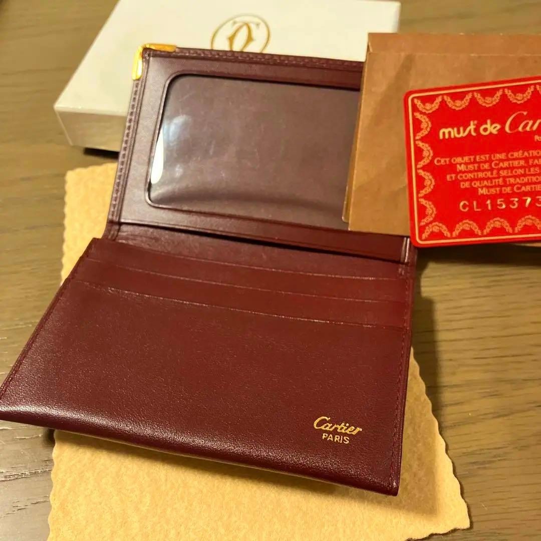 新品未使用⭐︎Cartier 名刺入れ ワインレッド