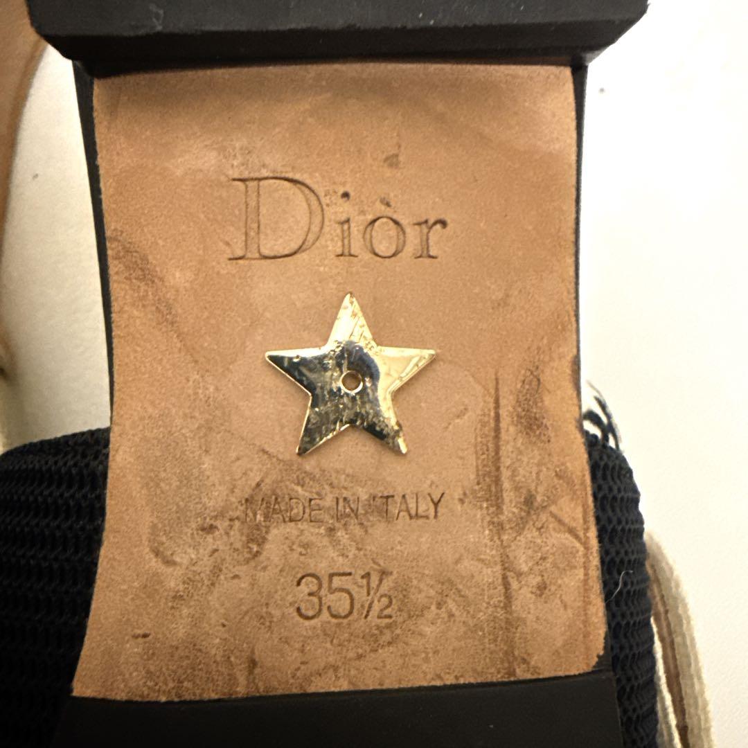 【希少】Dior J’ADIOR フラットシューズ 35.5 ミュール　サンダル