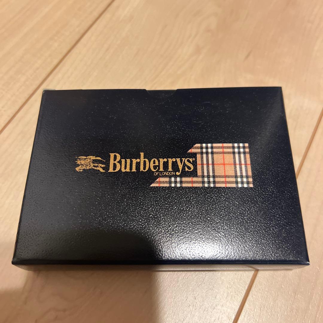 Burberry's チェック柄 レザー名刺入れ
