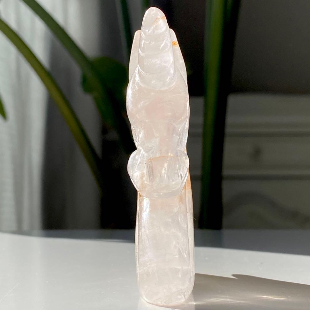 【 天然石 ローズクォーツ ゴールデンヒーラー 共生 ユニコーン ペガサス 】