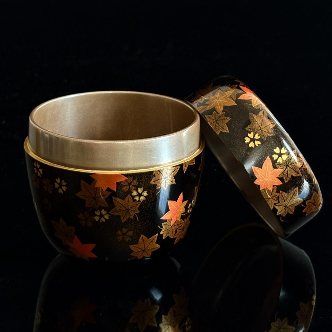 -飯田光秋- 雲錦蒔絵棗