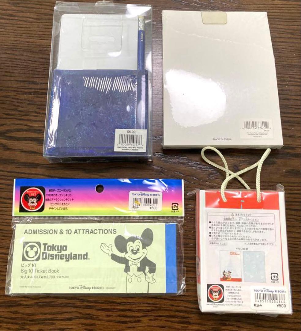 ミッキー   ミニー　メモ　復刻　25周年　ディズニーランド　海外ディズニー