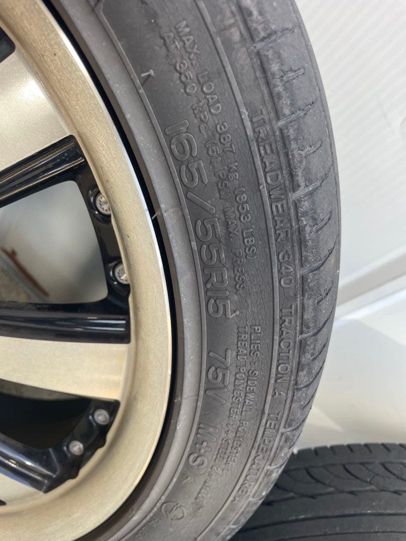 軽　アルミホイール　165/55/15 社外