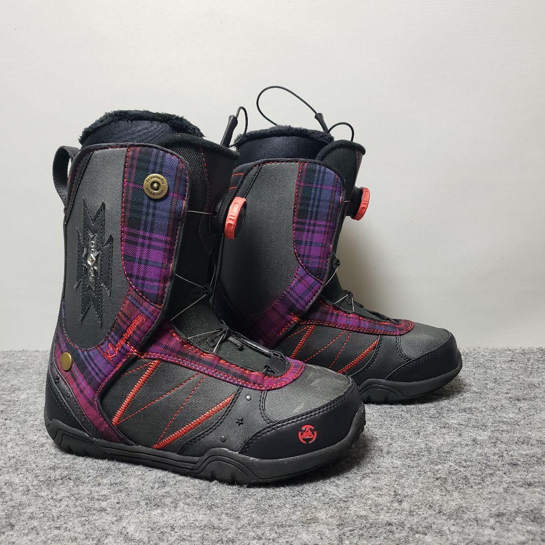 美品 K2 24.0cm ダイヤルブーツ レディース