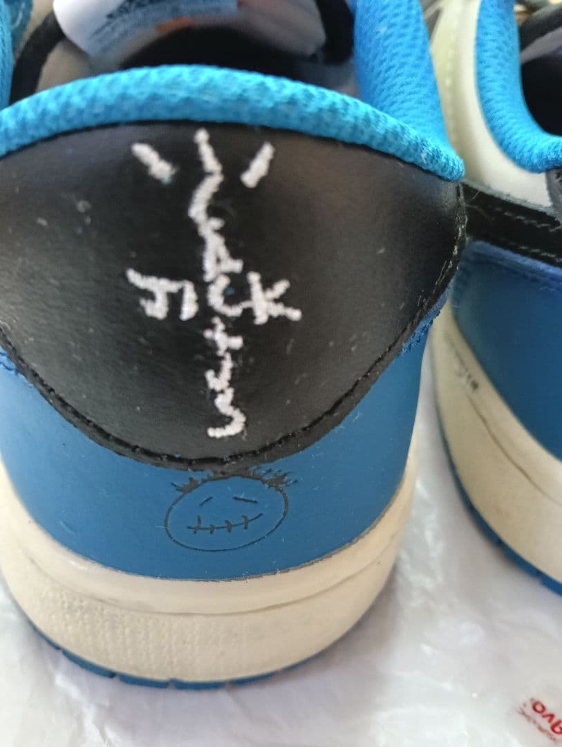 だ*い様 NIKE Air Jordan 1 ホワイト/ブラック/ブルー