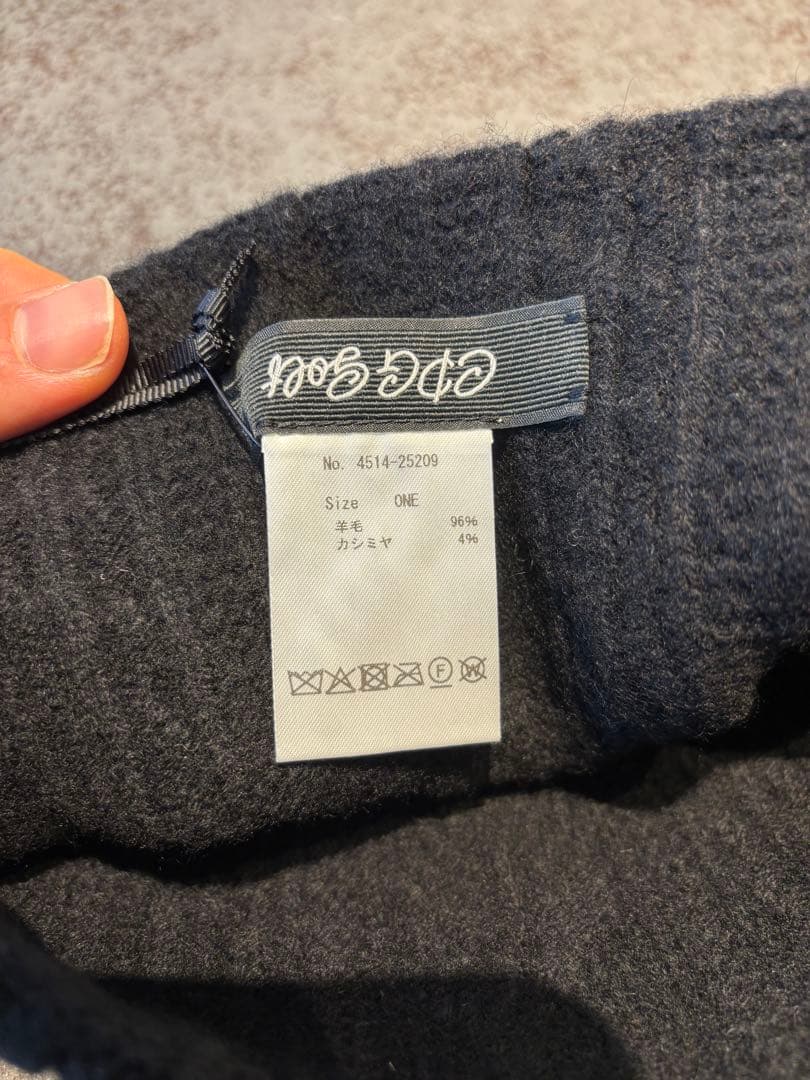 【新品未使用】CPG GOLF ニット帽 ブラック カシミヤ定価20900円