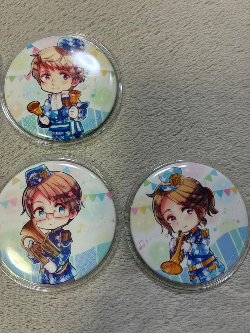 ヘタリア 缶バッジ キャラクターソングCD ベスト　アニメイト　原作絵