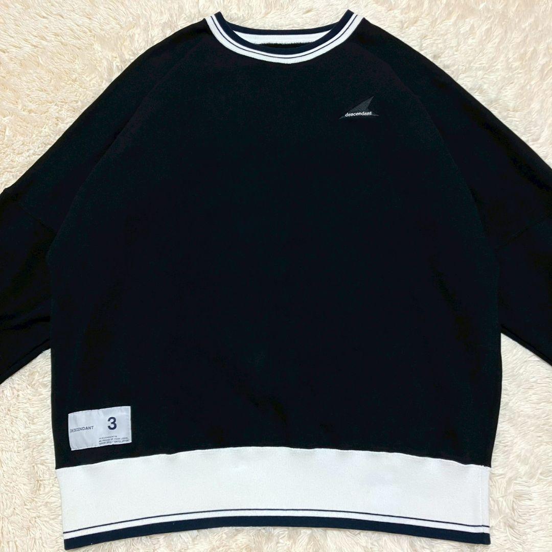 美品✨️DESCENDANT バック ロゴ刺繍 スウェット トレーナー 3