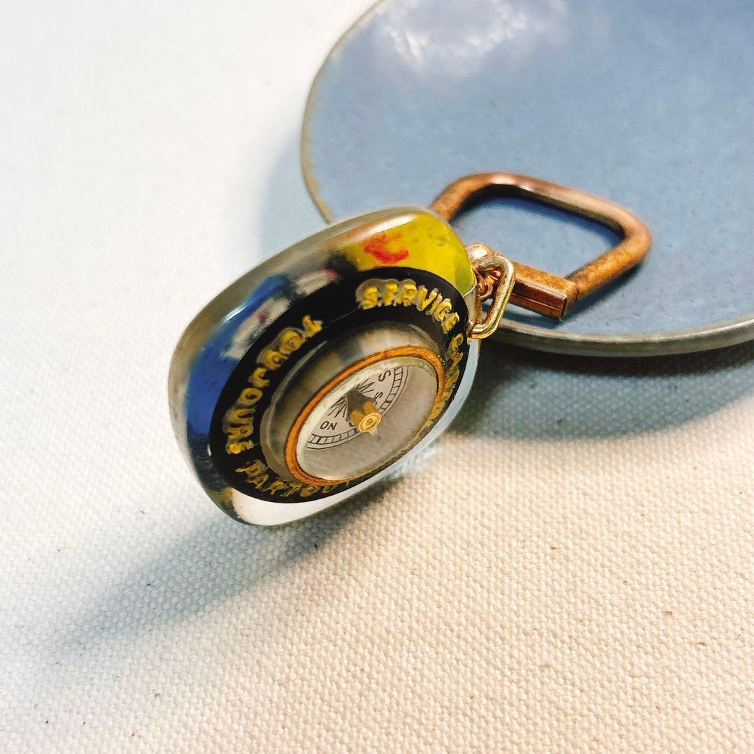 ブルボン キーホルダー Castolin コンパス フランス方位磁針 レイモン