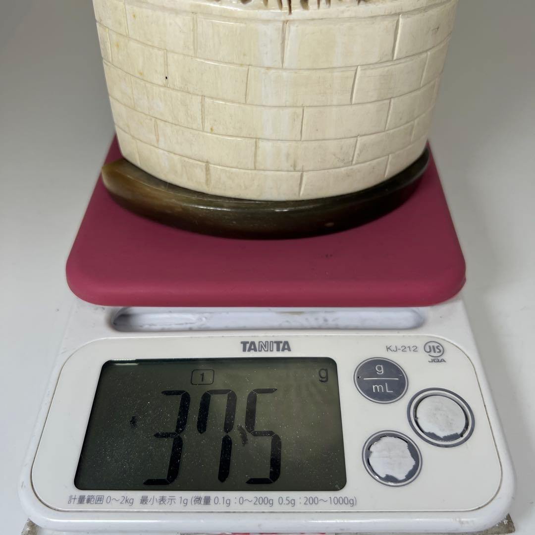 極上　人物　置物　タカサオ　375g 東N7-1029①