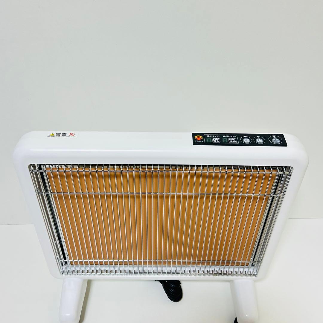 【美品】サンルミエ 遠赤外線暖房器 パネルヒーター　E800L-TM2 ホワイト