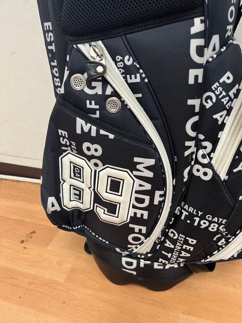 PEARLY GATES ゴルフバッグ 89 ブラック/ホワイト