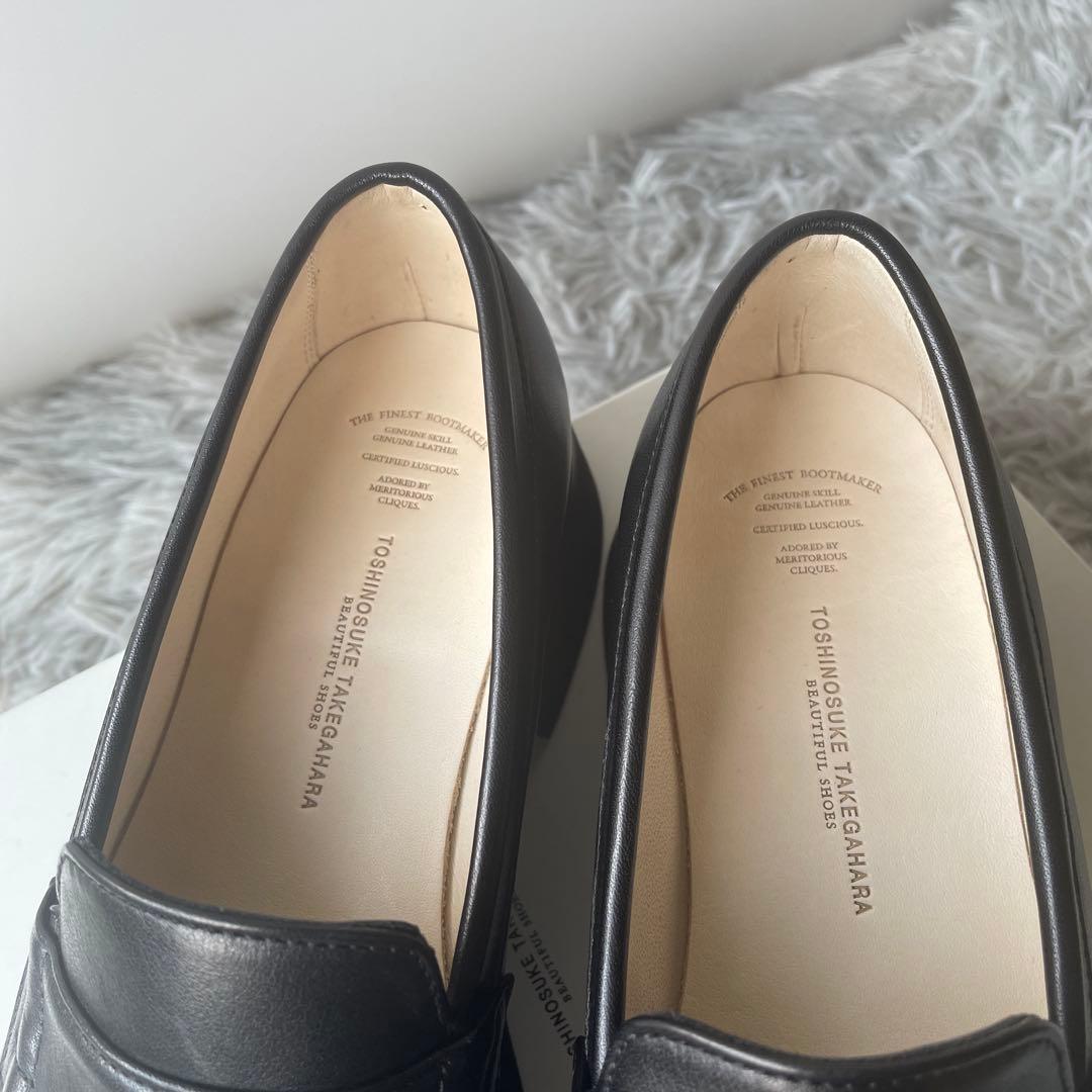 【未使用レベル】ビューティフルシューズ ローファー 23.5 ブラック