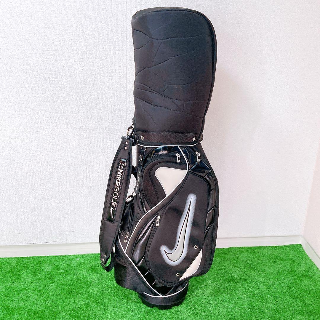 NIKE GOLF キャディバッグ 6口 フード付き 廃盤品 希少 レア BK