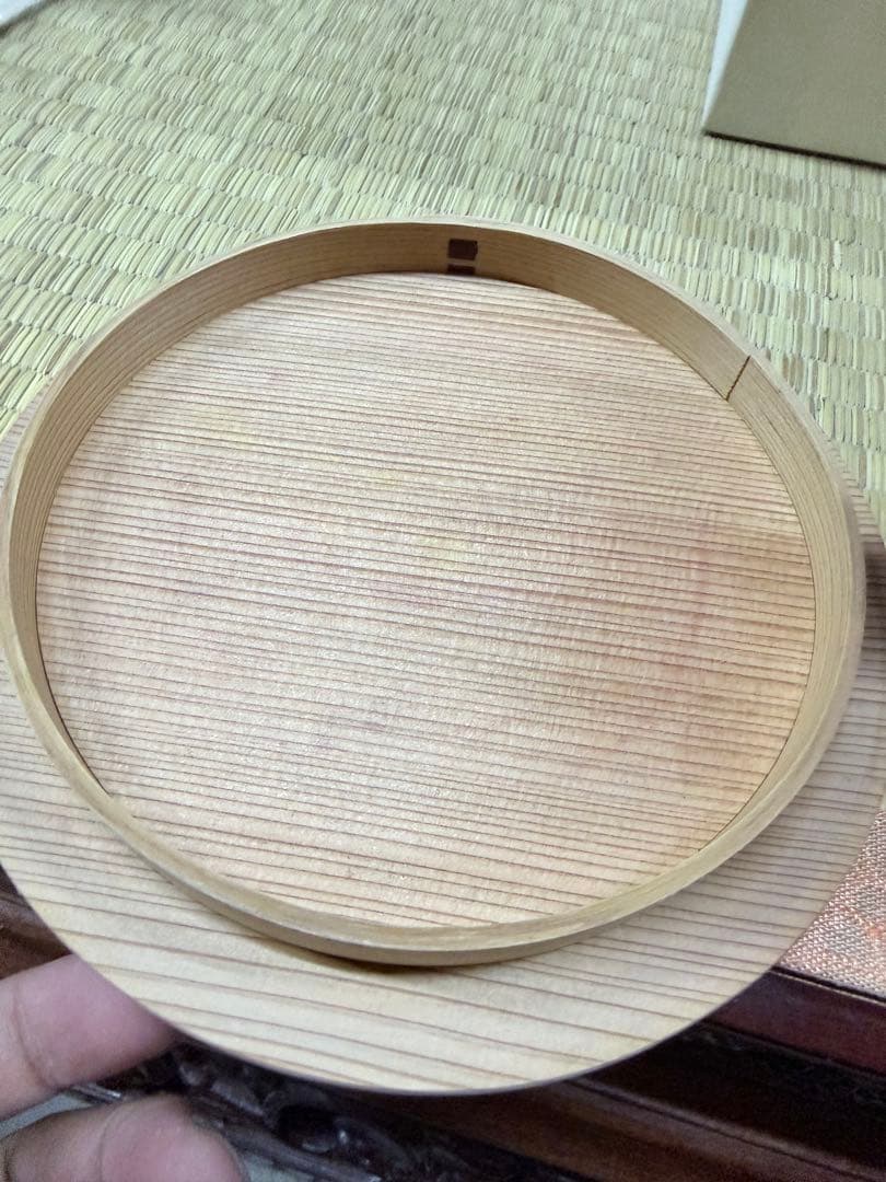 在銘　木地曲 片口水次 紙箱入り　片口水注 曲水次 木地曲げ　曲げ水指2点