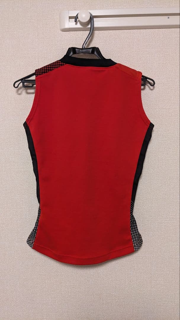 Mizuno バレーボール ゲーム シャツ レッド 女子 赤