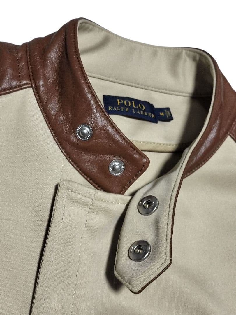 【1点物·希少】ポロラルフローレン バイカージャケット ライダース ラムレザー