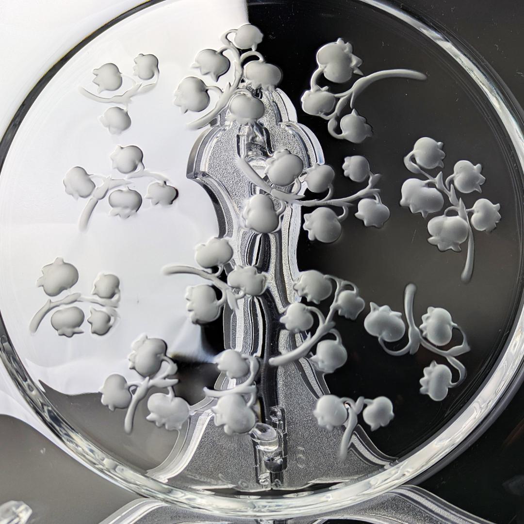 すずらん ころころ★ラリック フランス ビンテージ 21㎝皿 muguet Ｂ