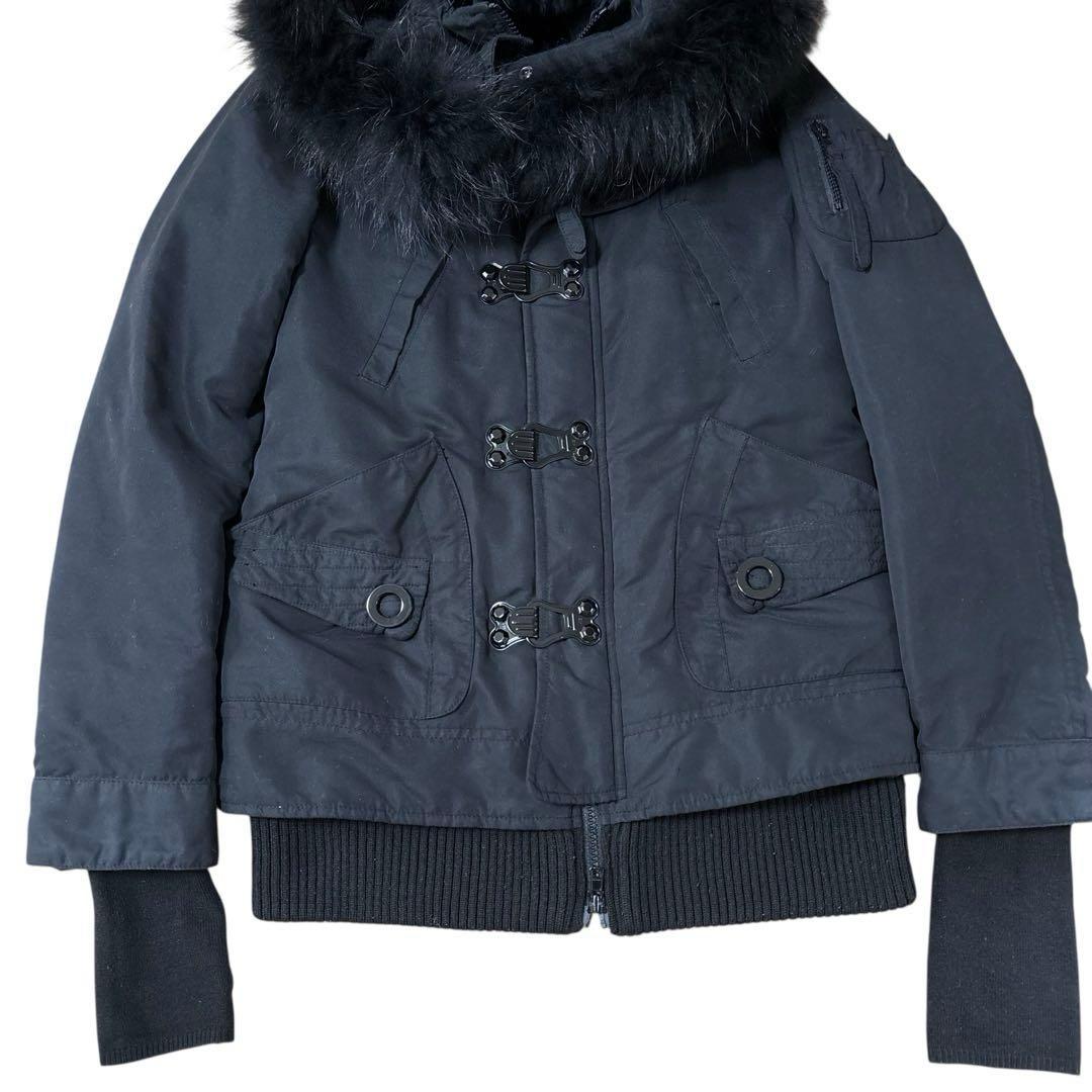 ジャケット・アウター SLY grunge fur mods coat y2k BLK y2k