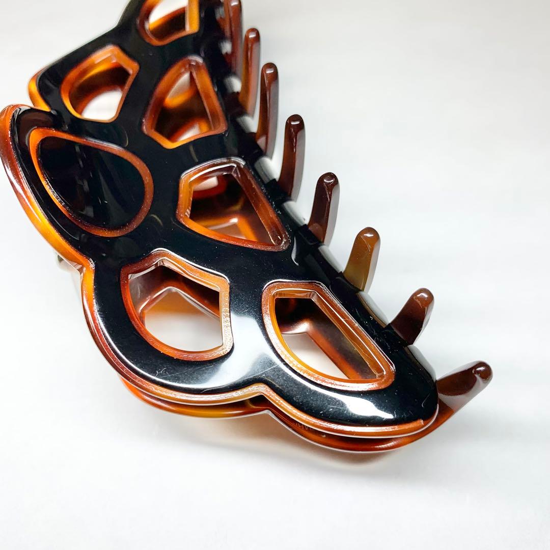 アレクサンドルドゥパリ ヘアクリップ シャンデリア Lサイズ ブラウン系