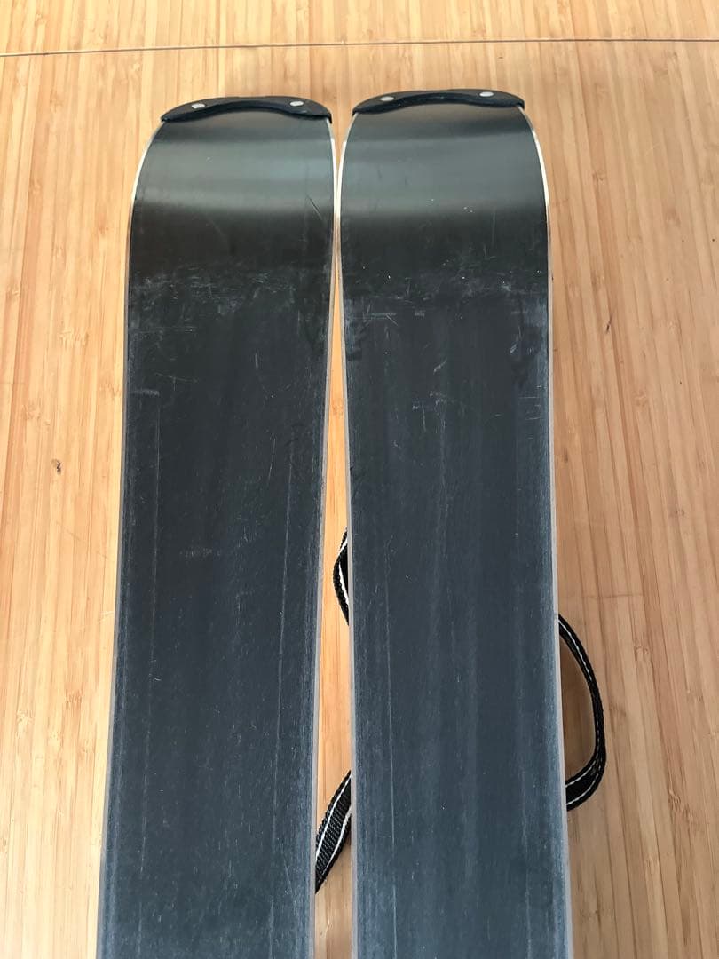 SALOMONショートスキー 99㌢　イエロー✕ホワイト　 バインディング付き