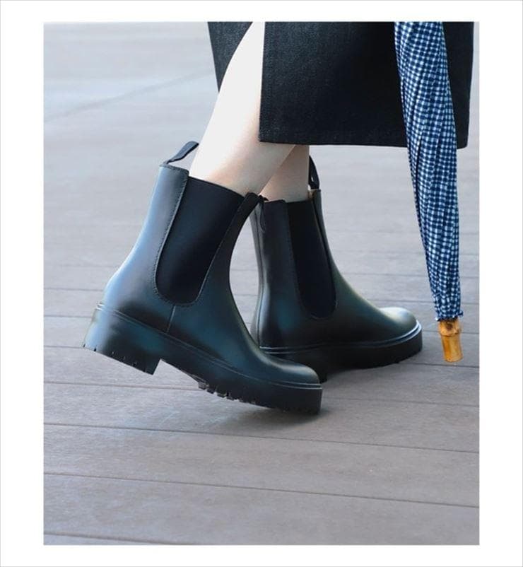 トラディショナルウェザーウェア ショートレインブーツ サイドゴア 37-212