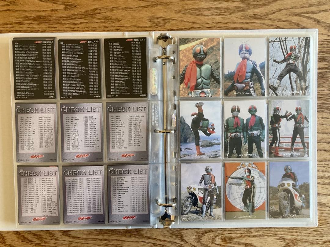 【トレカ】アマダ「仮面ライダー」全225種セット+特製バインダー+特製カード