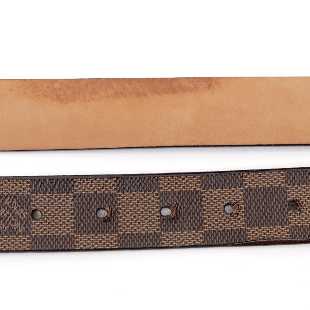 ルイヴィトン ダミエ ベルト 80cm±5 幅3cm 剥離あり 1050