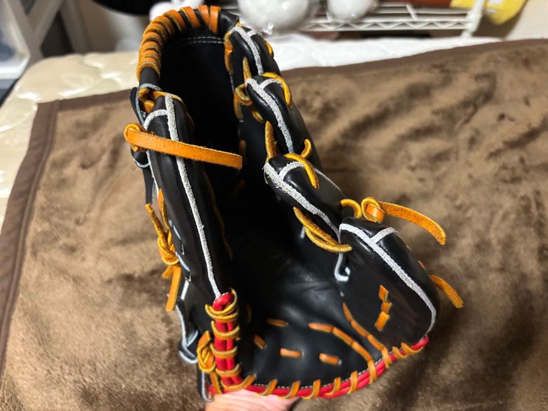 前田健太モデルMizuno Pro ブラック レザー　ピッチャー用　収納袋付き