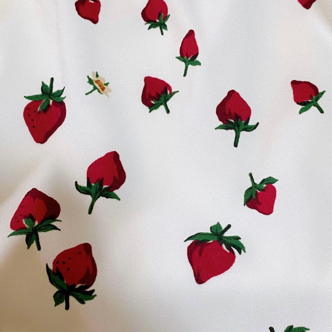 未使用◆ローズティアラ　ストロベリープリントニットカーディガン　サイズ46