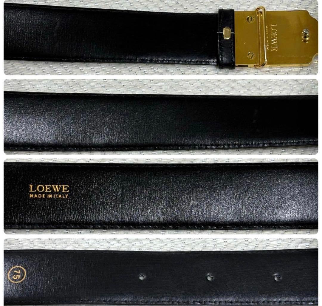 最終値下げ！年末セール！極美品 LOEWE イタリア製 本革 レザーベルト