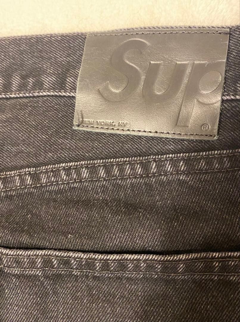 Supreme ブラックデニムパンツ 30 USA製