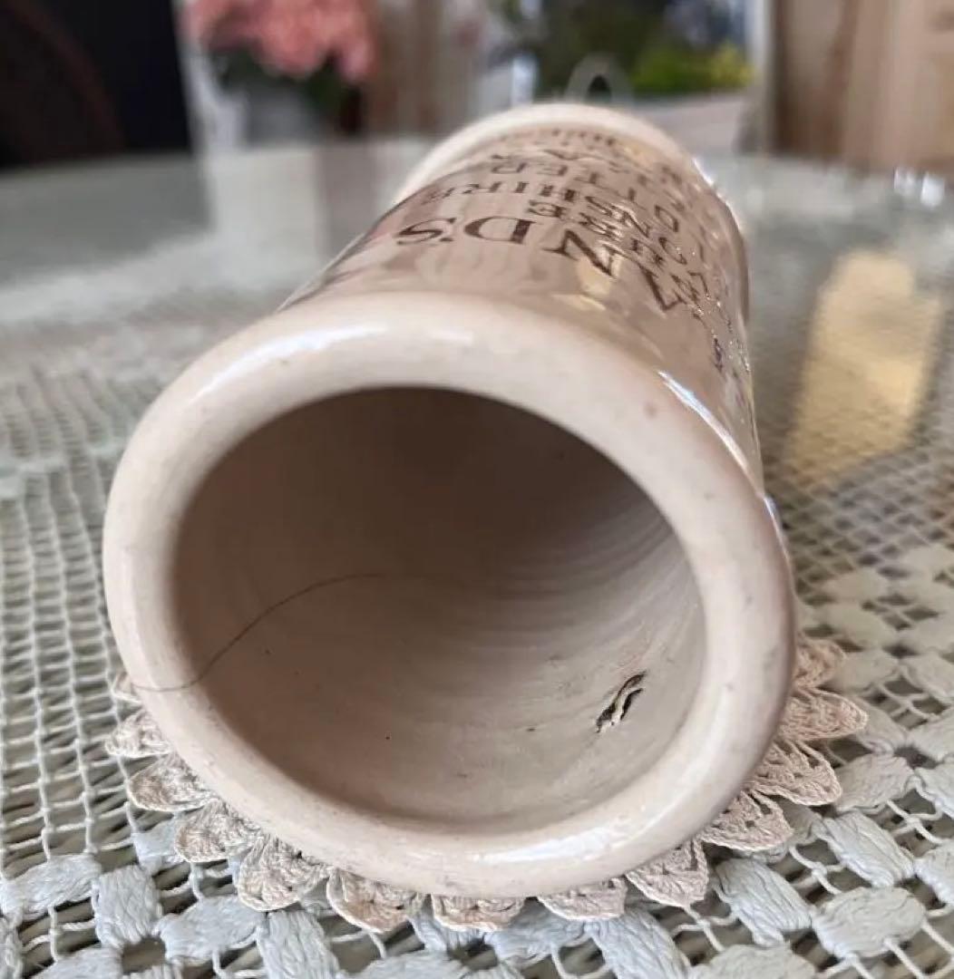 イギリスアンティーク 激レア クロテッドクリーム ブラウンレター