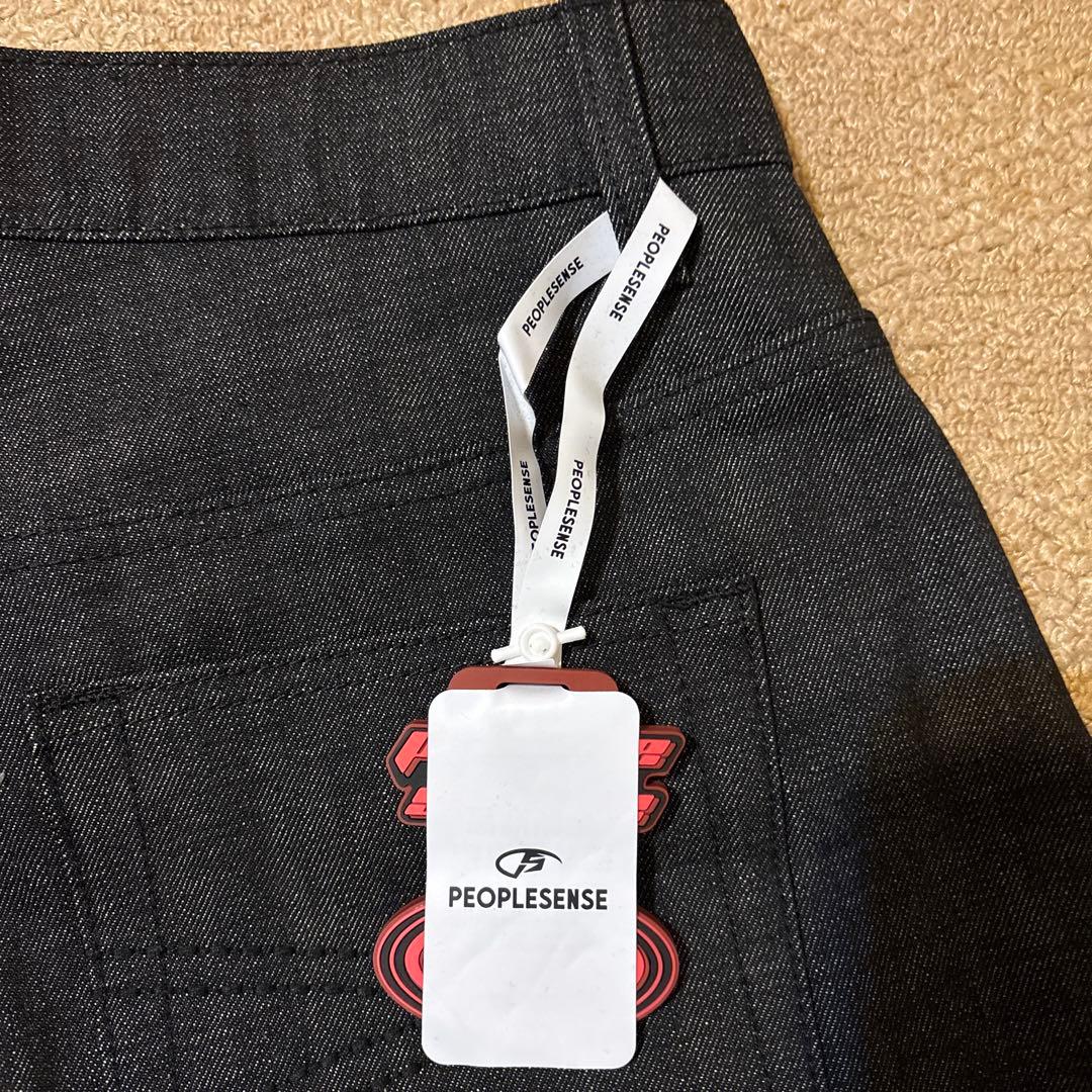 Peoplestyle インディゴジーンズ ワイドパンツ L