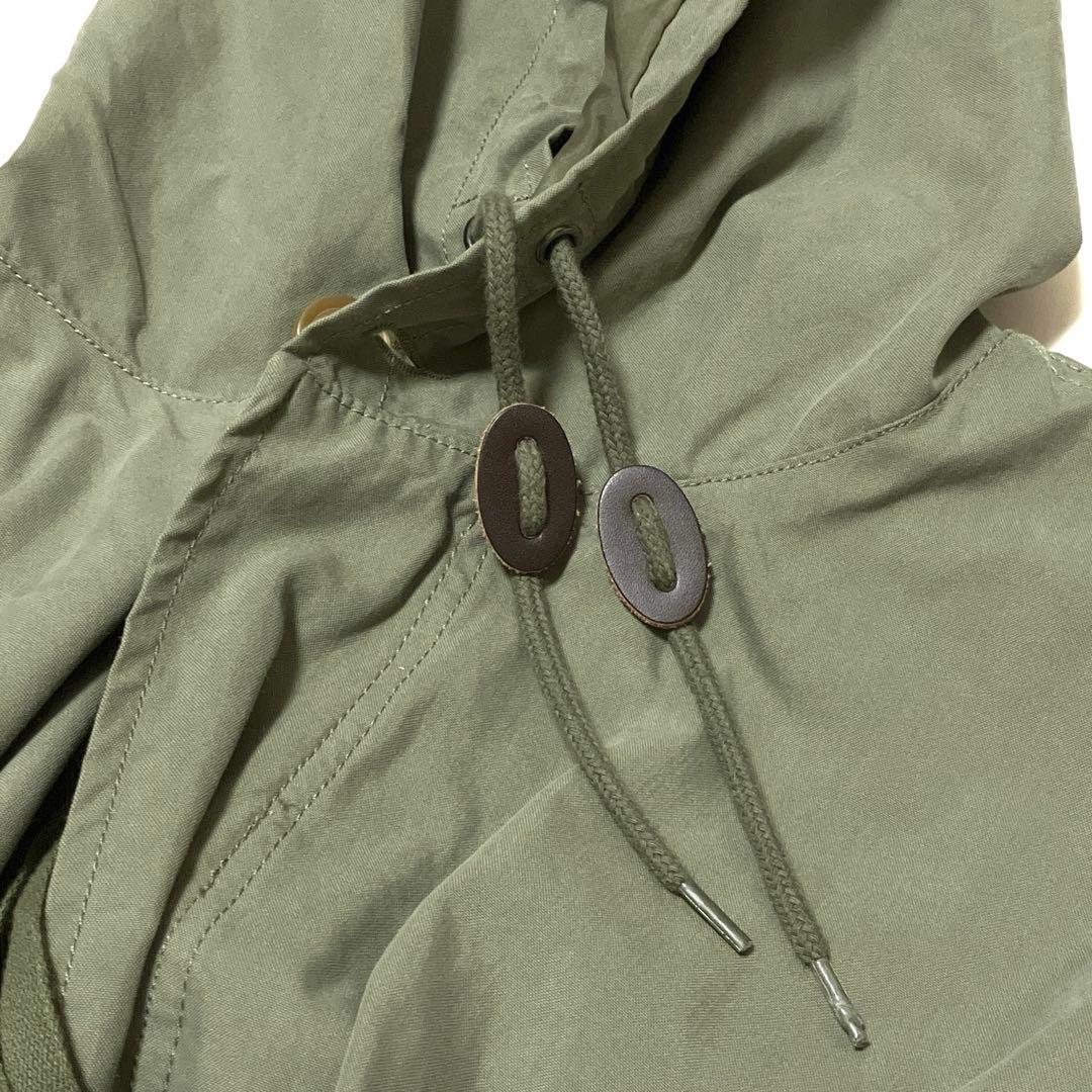 goslowcaravanゴースローキャラバン　ナイロンパネル刺繍モッズコート