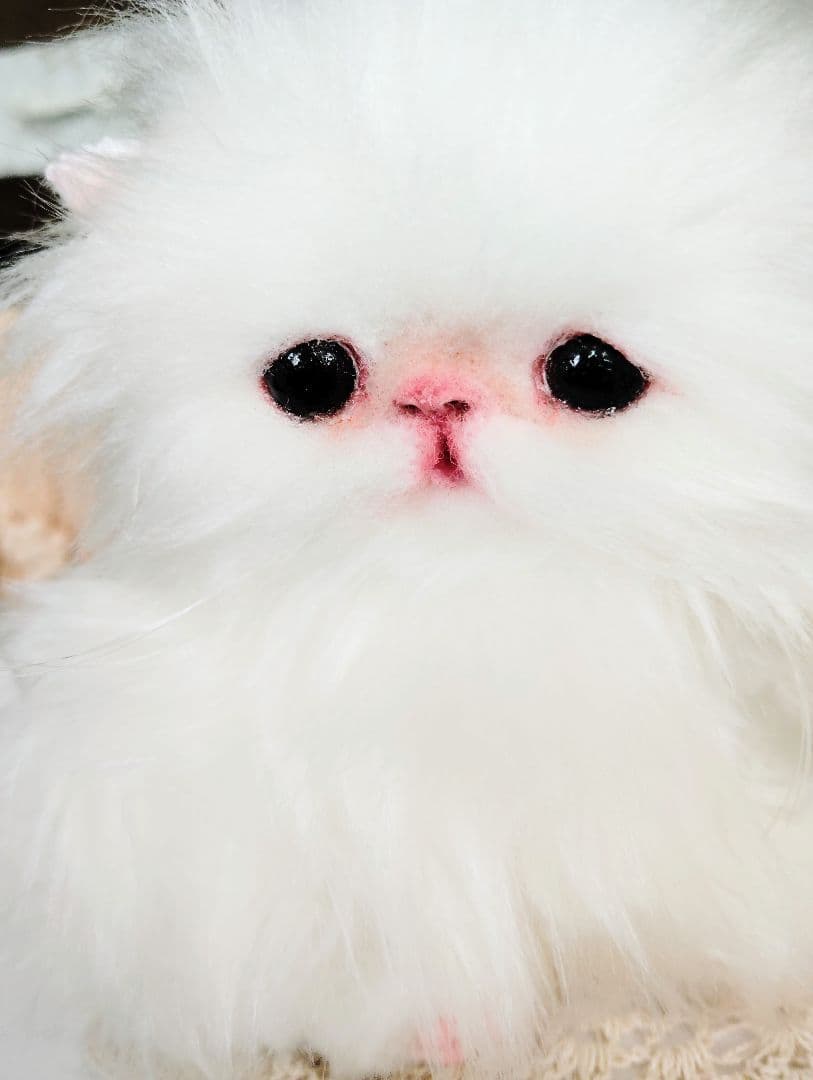 子猫♡寝起きのシロップちゃん♡アートドール♡ぬいぐるみ♡