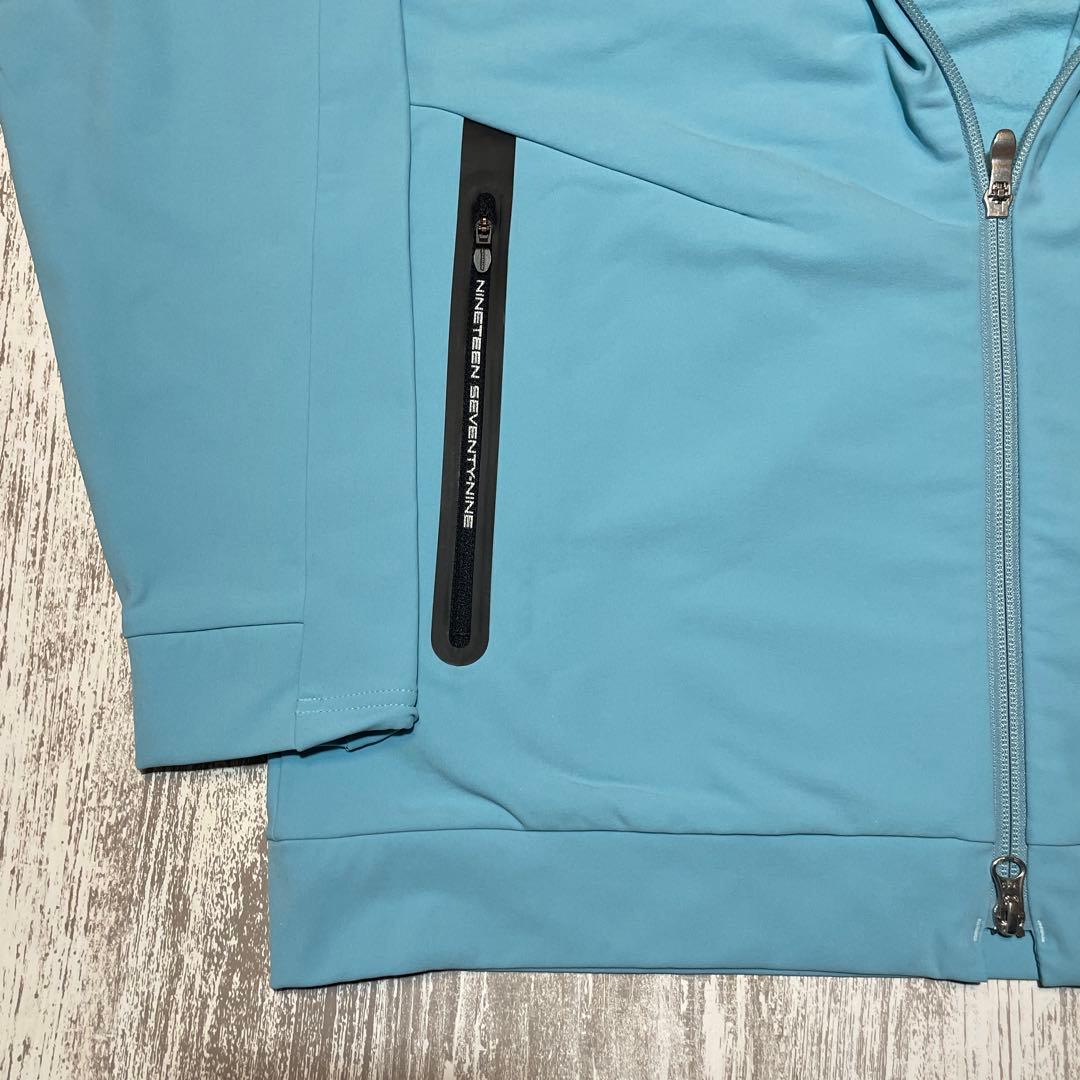 テーラーメイド　ゴルフウェア　ウィンドジャケット　ブルゾン　ライトブルー　O