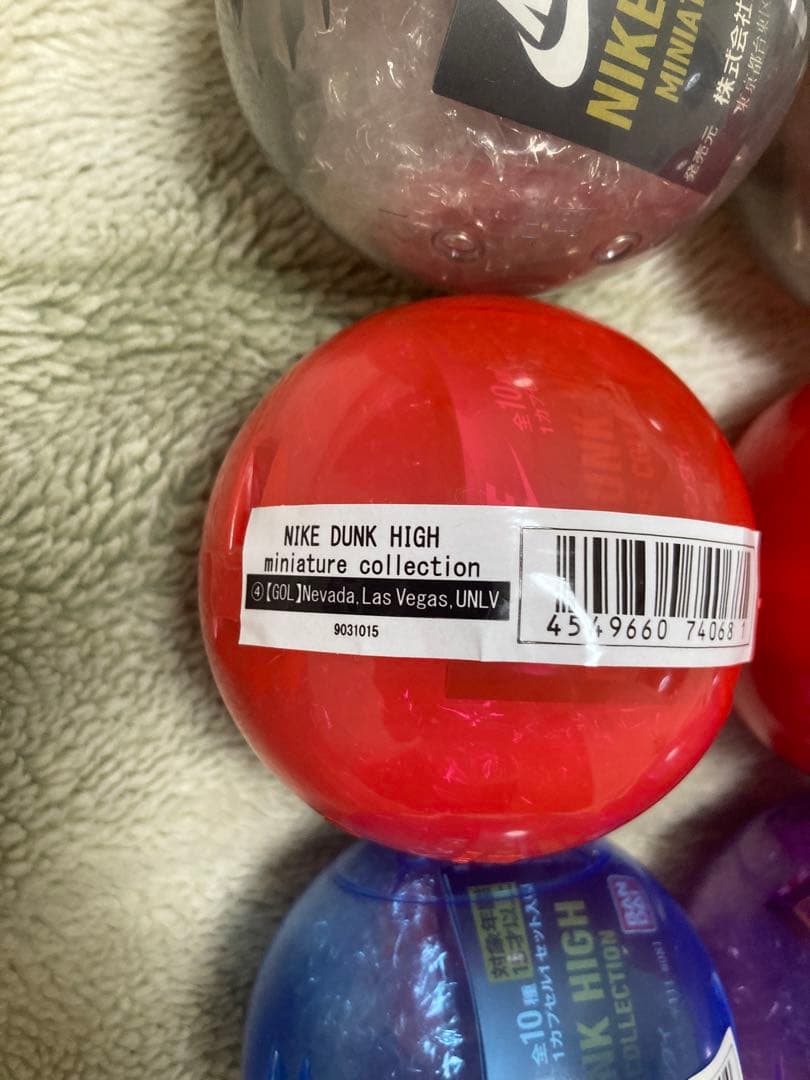 10個 5種 新品未開封 ナイキ ダンク ミニチュアコレクション ガチャガチャ