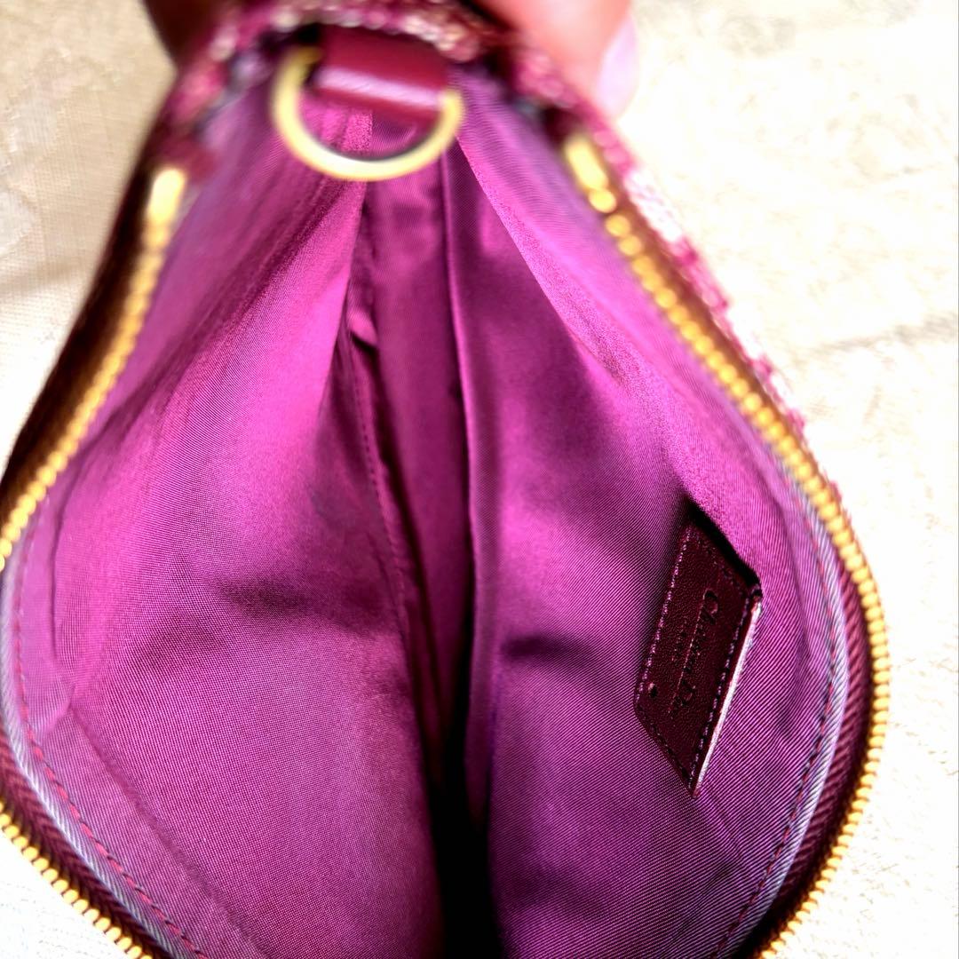 ディオール トロッター サドルバッグ ボルドー 美品