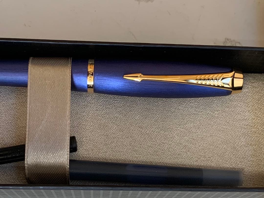 PARKER 万年筆 紫色 金色装飾