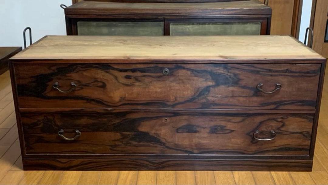 アンティーク家具 レトロ 重ね3段 箪笥 和たんす 収納箪笥